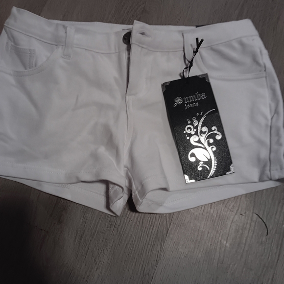 sumba jeans Pants - SMITH White Jean Shorts Clean Design